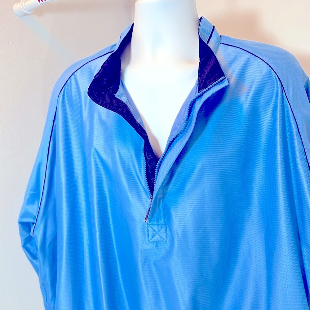 Bollé Light Blue Golf 1/2 Zip up Lined Pullover Windbreaker XL - Picture 9 of 12
